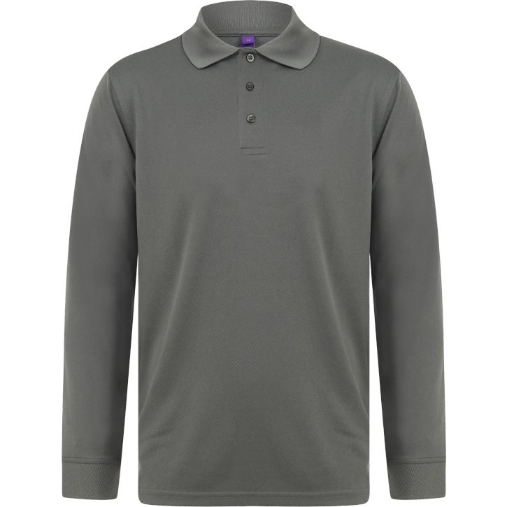 Image produit Unisex long sleeved polo shirt