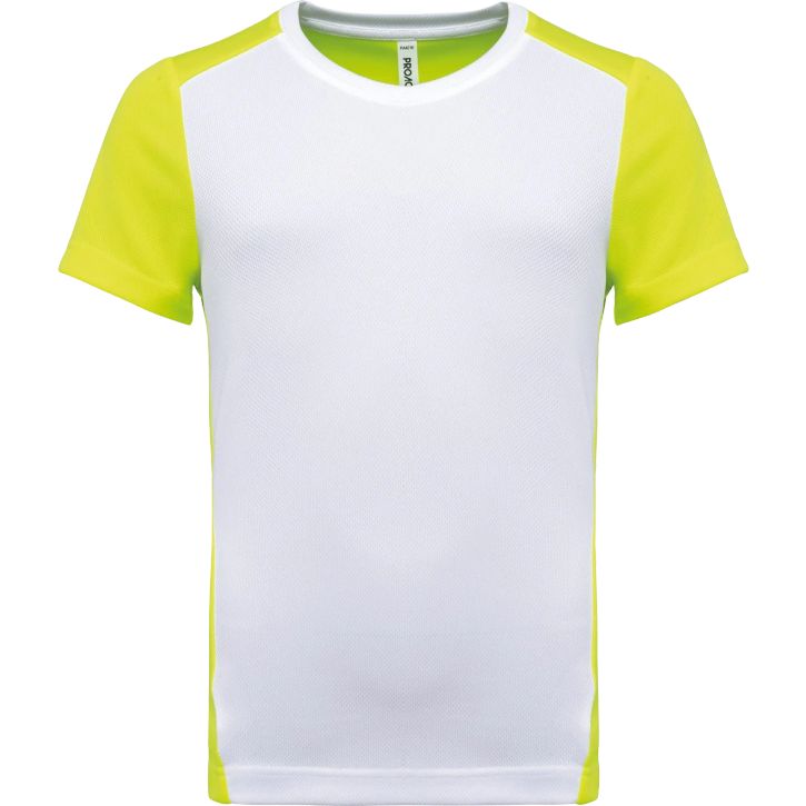 Image produit T-shirt de sport écoresponsable bicolore enfant