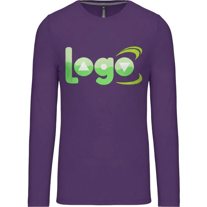 T-shirt homme manches longues encolure ronde