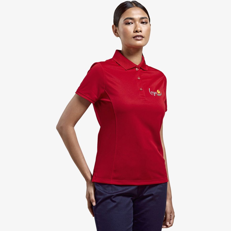 Polo piqué Coolchecker® pour femme