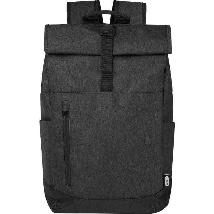 Image produit Sac à dos Hoss recyclé GRS avec rabat enroulable pour ordinateur portable de 15,6" 12L