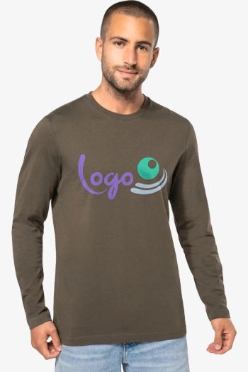 Image produit T-shirt homme manches longues encolure ronde