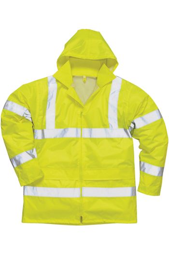 Hi-vis rain jacket  - Yellow