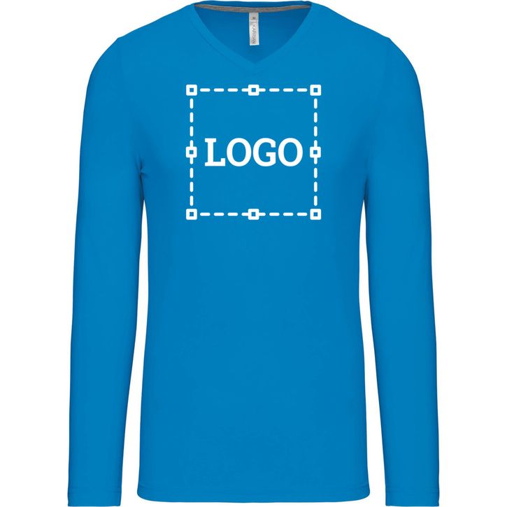 Image produit T-shirt col V manches longues