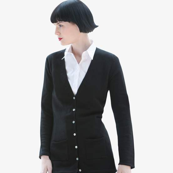 LADIES' V CARDIGAN - CARDIGAN FEMME