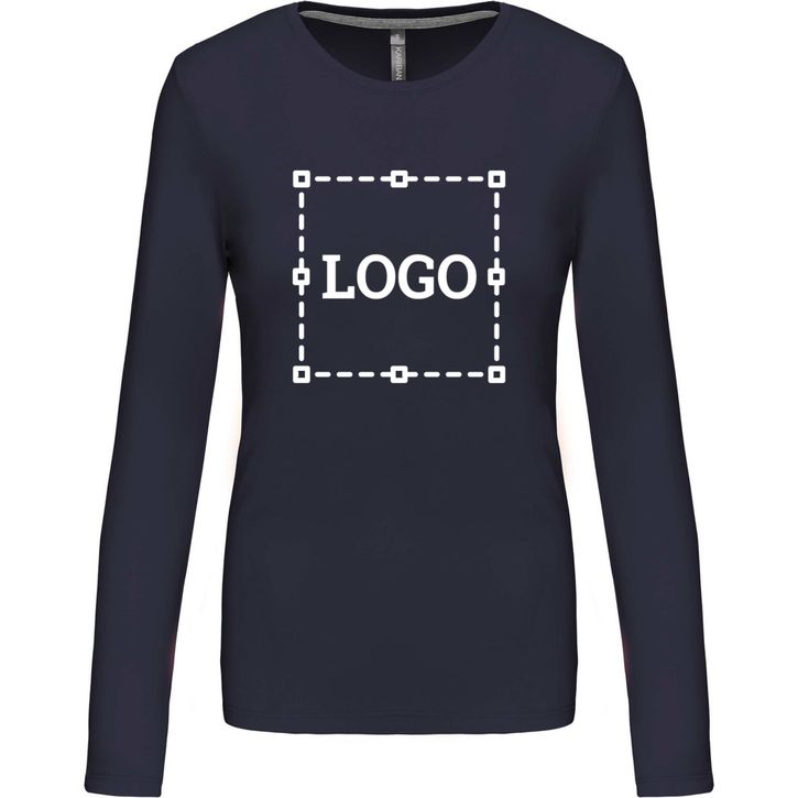 Image produit T-shirt col rond manches longues femme