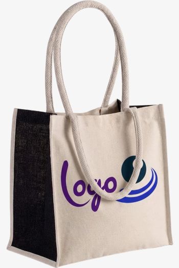 Image produit Sac cabas en coton / jute - 17 L