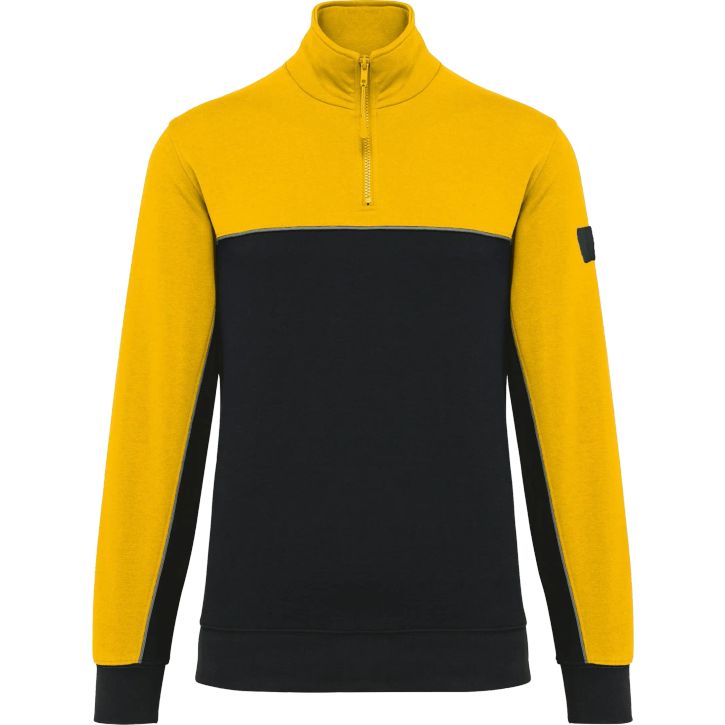 Image produit Sweat-shirt écoresponsable col zippé unisexe