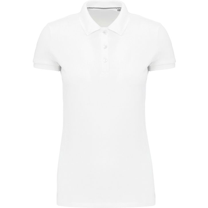 Image produit Polo Supima® manches courtes femme