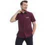 Chemise stretch ajustée manches courtes homme