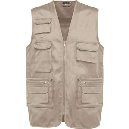 Image produit Gilet polycoton multipoches doublé unisexe