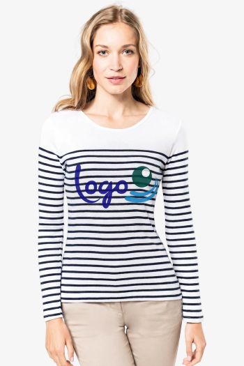 Image produit marinière manches longues femme