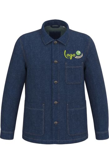 Veste en jean à épaules tombantes unisexe - Denim