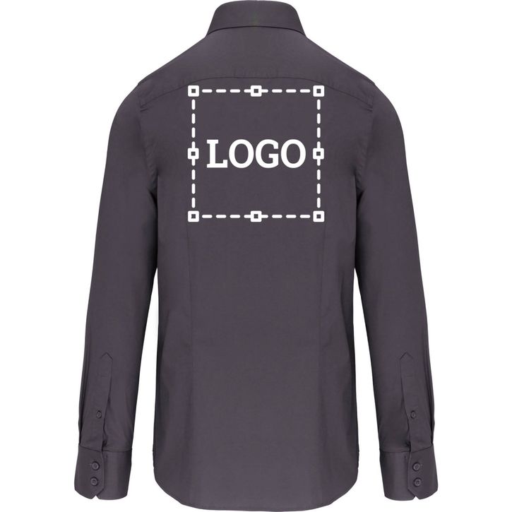 Image produit Chemise coton / élasthanne manches longues homme