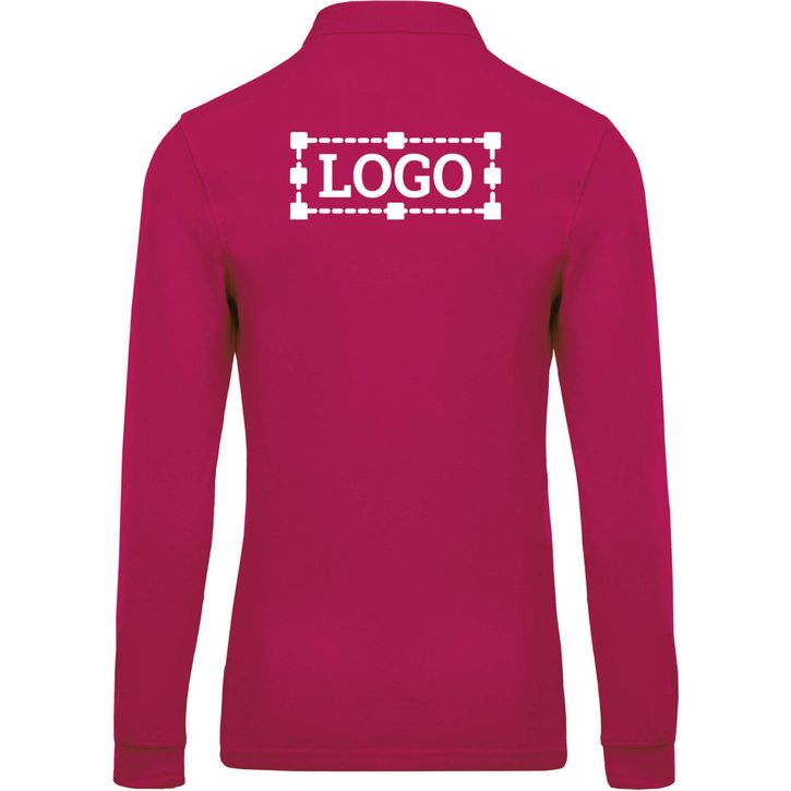 Image produit Polo piqué manches longues homme 