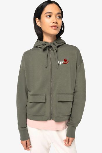 Image produit Sweat zippé femme