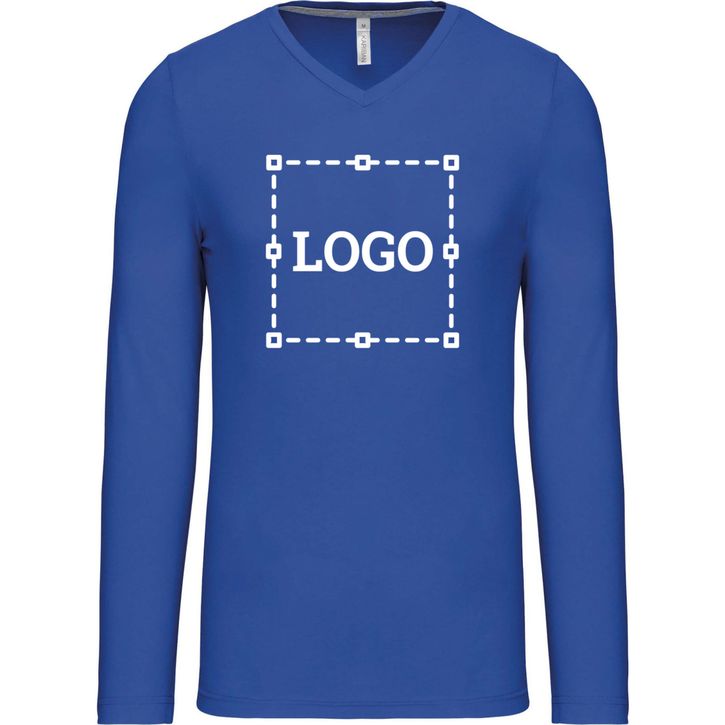 Image produit T-shirt col V manches longues