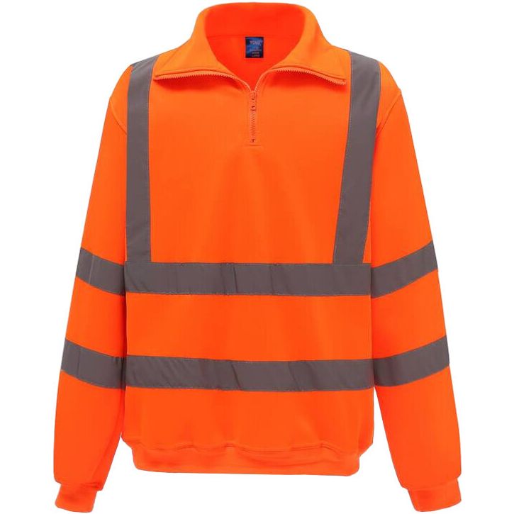 Image produit Sweat-shirt 1/4 zip haute visibilité