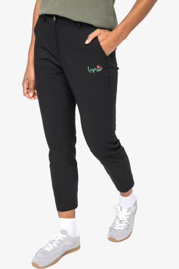 Image produit Pantalon chino 7/8 femme - 235g